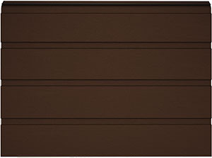 Сэндвич-панель S-гофр  с цветом внешней стороны RAL8017 (шоколадный)